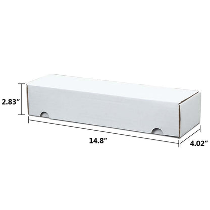 G-PLUS 10pcs Trading Sports Card Storage Box 800 Count White Corrugated Cardboard Box Versatile Card Storage Box (Card not included)