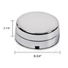 G-PLUS Rear Wheel Chrome Center Hub Caps Compatible with Dodge Ram 3500 1-Ton Dually 2003-2017 8-Lug 5 Slot 17" Steel 560-8010
