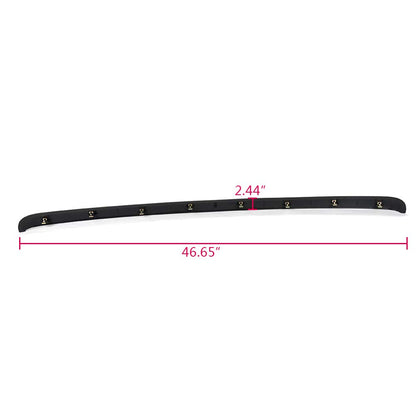 G-PLUS Hood Molding Trim without Chrome Grille Compatible with GMC Sierra 1500 2007-2013/2500 HD 3500 HD 2007-2010 Textured Black Plastic GM1235110 10385157