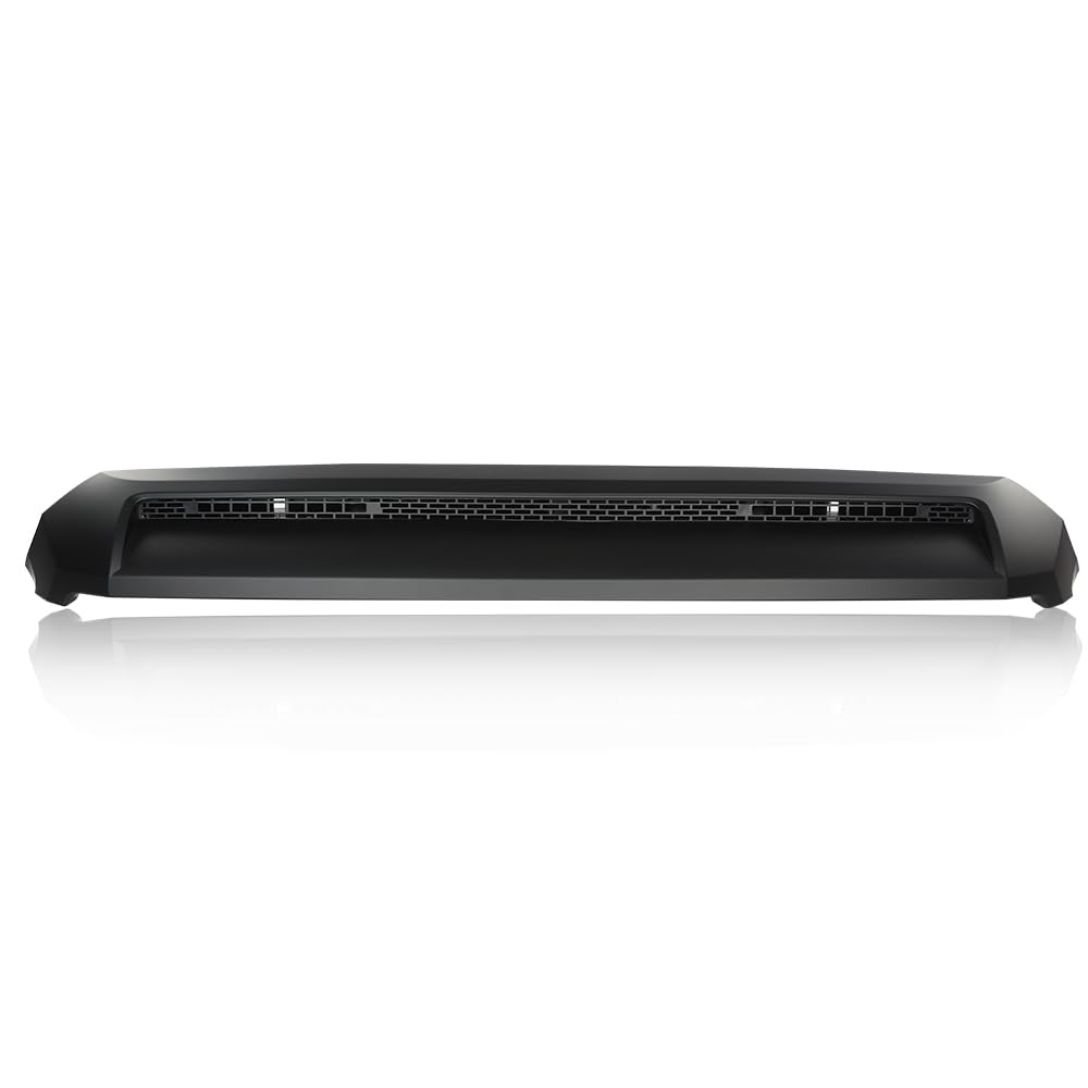 G-PLUS Front Upper Hood Bulge Molding Grille & Bumper Lower Grille Insert Compatible with 2014-2021 Toyota Tundra 761800C030C0 TO1231102 Black