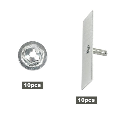 G-PLUS 1/2"-2-1/2" Compatible with Ford Body Fender Door Belt Trim Molding Push Clips 10pcs
