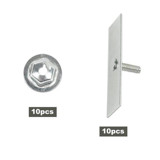 G-PLUS 1/2"-2-1/2" Compatible with Ford Body Fender Door Belt Trim Molding Push Clips 10pcs