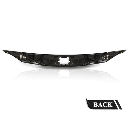 G-PLUS Front Bumper Upper Hood Grill Compatible with Toyota Sienna 2021-2022 Gloss Black/Silver