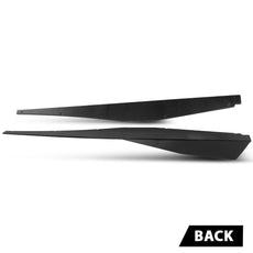G-PLUS Side Skirts Extension for Chevy Corvette C8 Stingray 2020-2023 Gloss Black Close-up View
