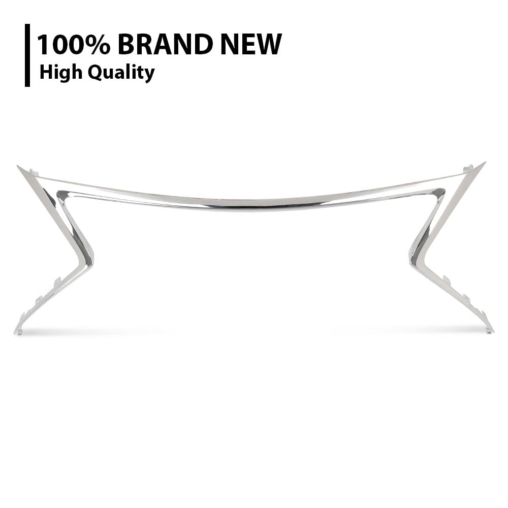 G-PLUS Front Bumper Grille Trim Surroud Compatible with 2015 2016 2017 NX200t NX300 F Sport Type LX1202108 5312178010 Chrome