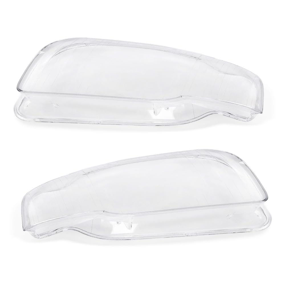 G-PLUS Headlight Lens Cover Compatible with Audi A4 B7 S4 2005-2008 Left & Right Pair Front Headlamp Lens Cover Clear
