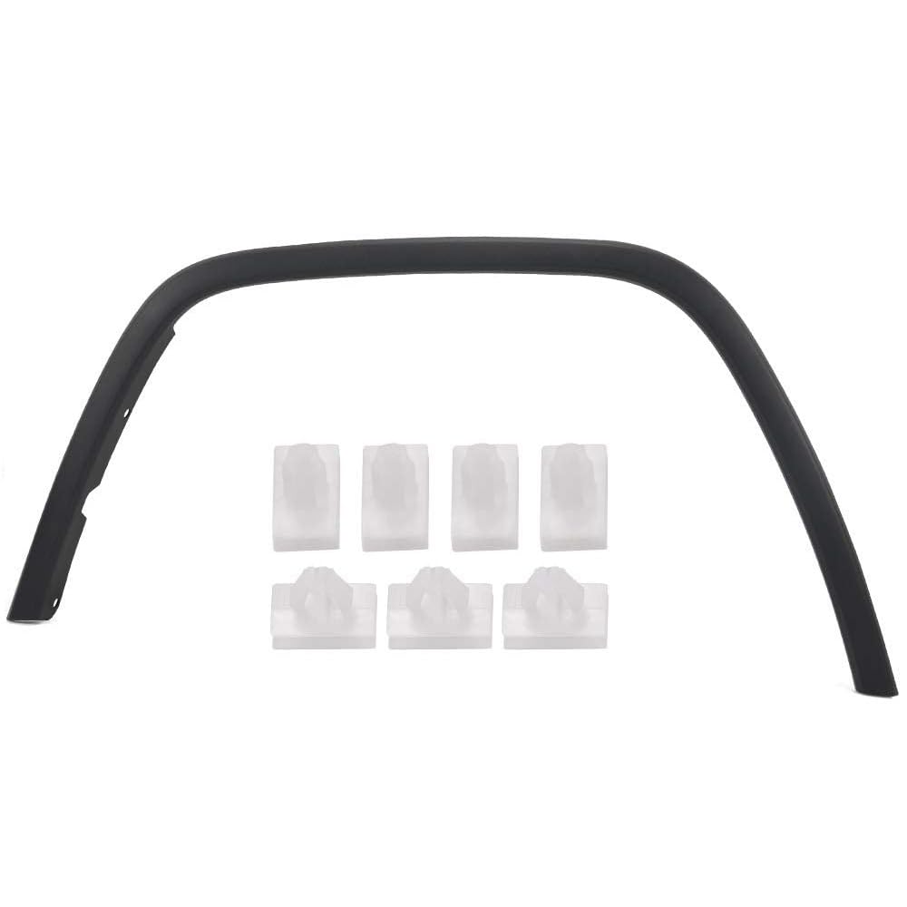 G-PLUS Front Left Driver Side Fender Trim, Compatible with Jeep Grand Cherokee 2011-2016, Black Plastic Wheel Opening Molding Trim 1pc Fender Flare ‎1MP39RXFAE, CH1290106