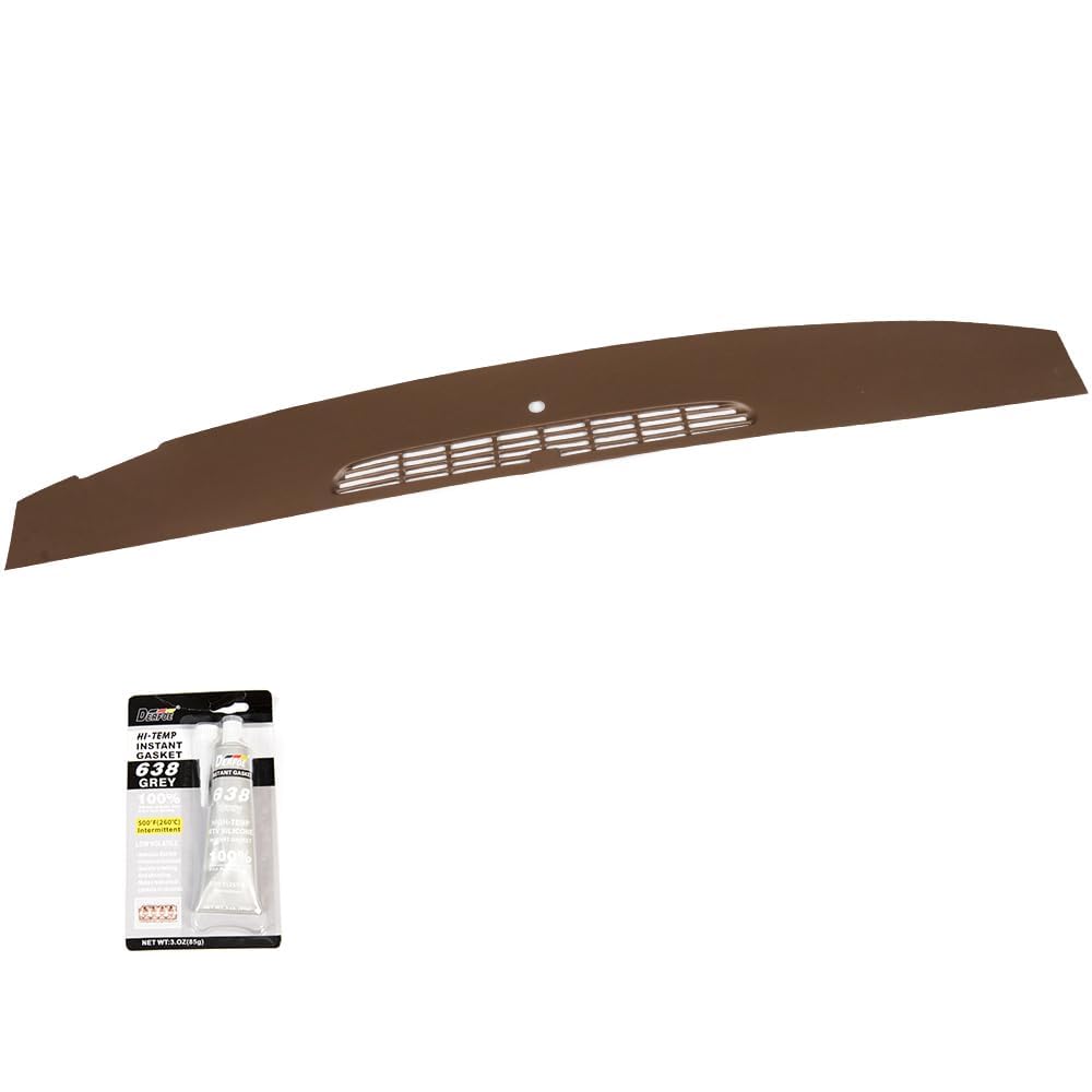 G-PLUS Defrost Dash Cover Compatible with 2007-2013 Chevy Silverado GMC Sierra/ 2007-2014 Chevy Tahoe Avalanche Suburban GMC Yukon XL Denali Brown