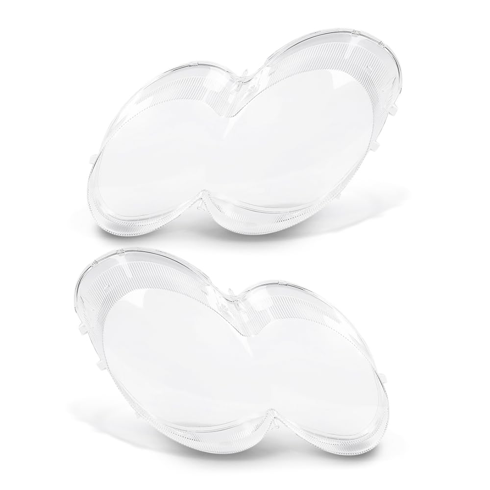 G-PLUS Headlight Lens Cover Compatible with Benz W230 SL500 SL600 SL55 2003-2008 Left & Right Pair Front Headlamp Lens Cover Clear