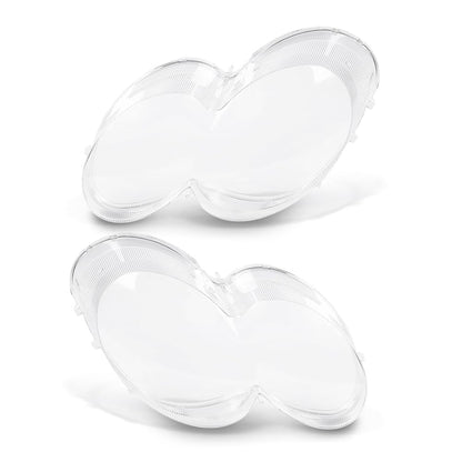G-PLUS Headlight Lens Cover Compatible with Benz W230 SL500 SL600 SL55 2003-2008 Left & Right Pair Front Headlamp Lens Cover Clear