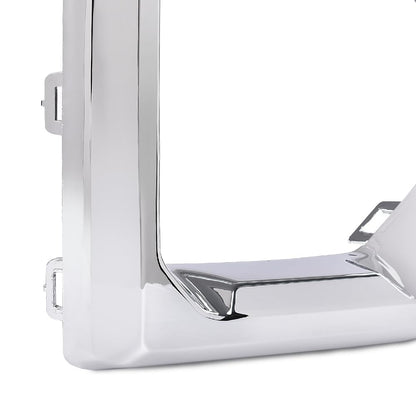 G-PLUS Front Fog Light Outer Bezel Cover Chrome Set Compatible with GMC Sierra 2019 2020 2021 Denali SLT AT4 84176753 84176752 Left&Right