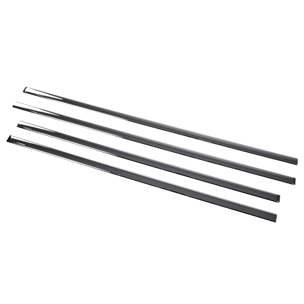 G-PLUS Body Side Molding Trim 1/18" Compatible with 2014-2018 Chevy Silverado/GMC Sierra Crew Cab,4pcs (Silver)