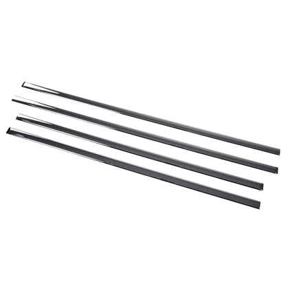 G-PLUS Body Side Molding Trim 1/18" Compatible with 2014-2018 Chevy Silverado/GMC Sierra Crew Cab,4pcs (Silver)