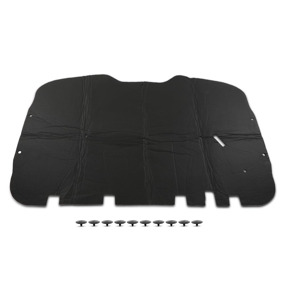 G-PLUS Hood Insulation Pad 1/2" with Clips Compatible with Chevy Tahoe 2000-2006/Fit Chevy Suburban 1500 2500 2000-2006
