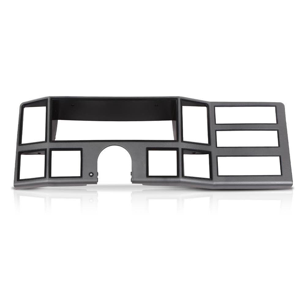 G-PLUS Dash Bezel Radio Surround Trim Compatible with 1984-1996 Jeep Cherokee XJ with Hole Silver