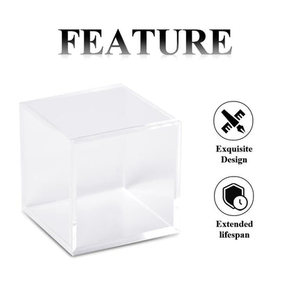 G-PLUS Golf Ball Display Case Acrylic Clear Baseball Holder Cube