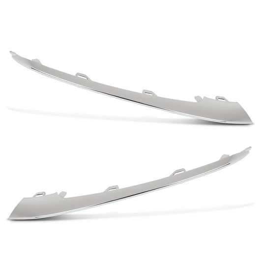G-PLUS Front Bumper Lip Trim Chrome Molding Left+Right Compatible with Benz W222 S-Class S350 S450 S560 2018-2020 A2228857700