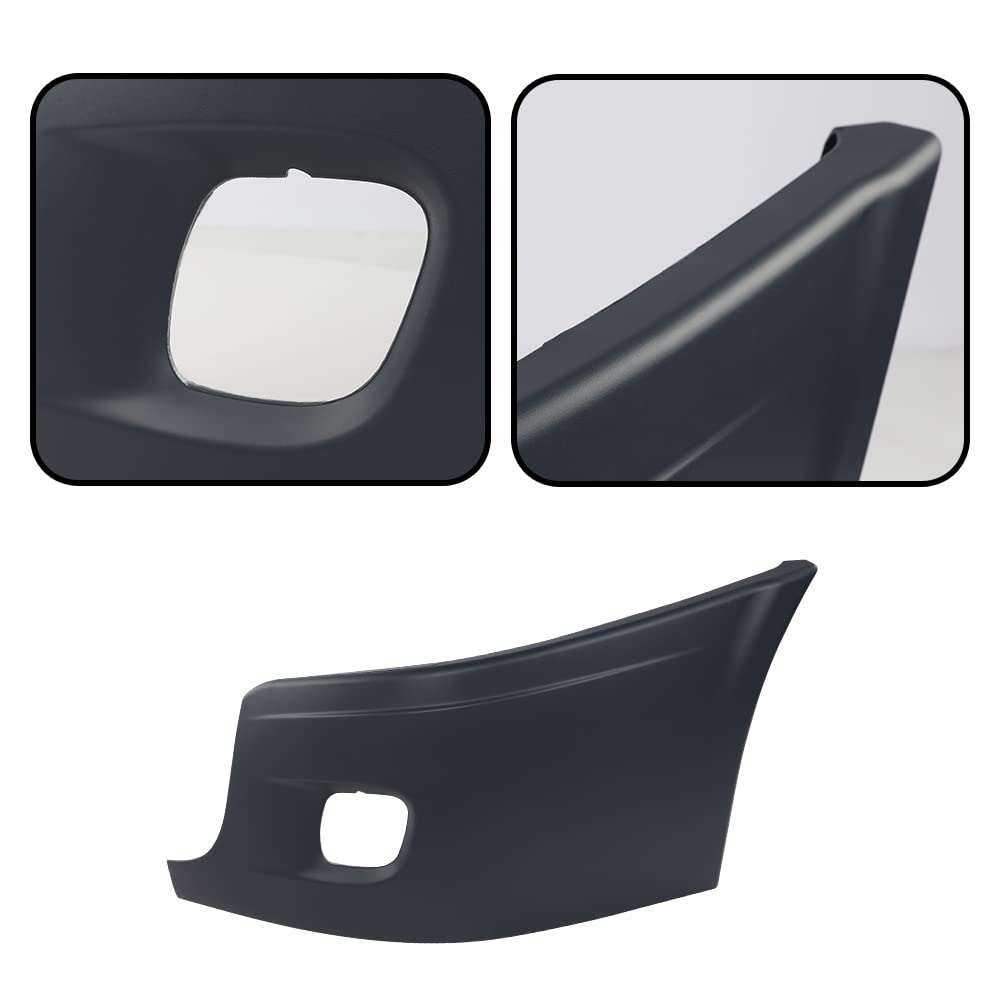G-PLUS Front Left Driver Side Bumper End Reinforcement With Fog Light Hole Cut-out Compatible With Freightliner Cascadia 2008-2017 2127301002 2127301006 2128619002