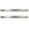 G-PLUS Slip on Rocker Panels Left and Right Side Compatible with Chevy Silverado Extended Cab 4 Door 2014-2018/Fit GMC Sierra Extended Cab 2014-2018 4 Door Silver 75 3/8" Long Silver