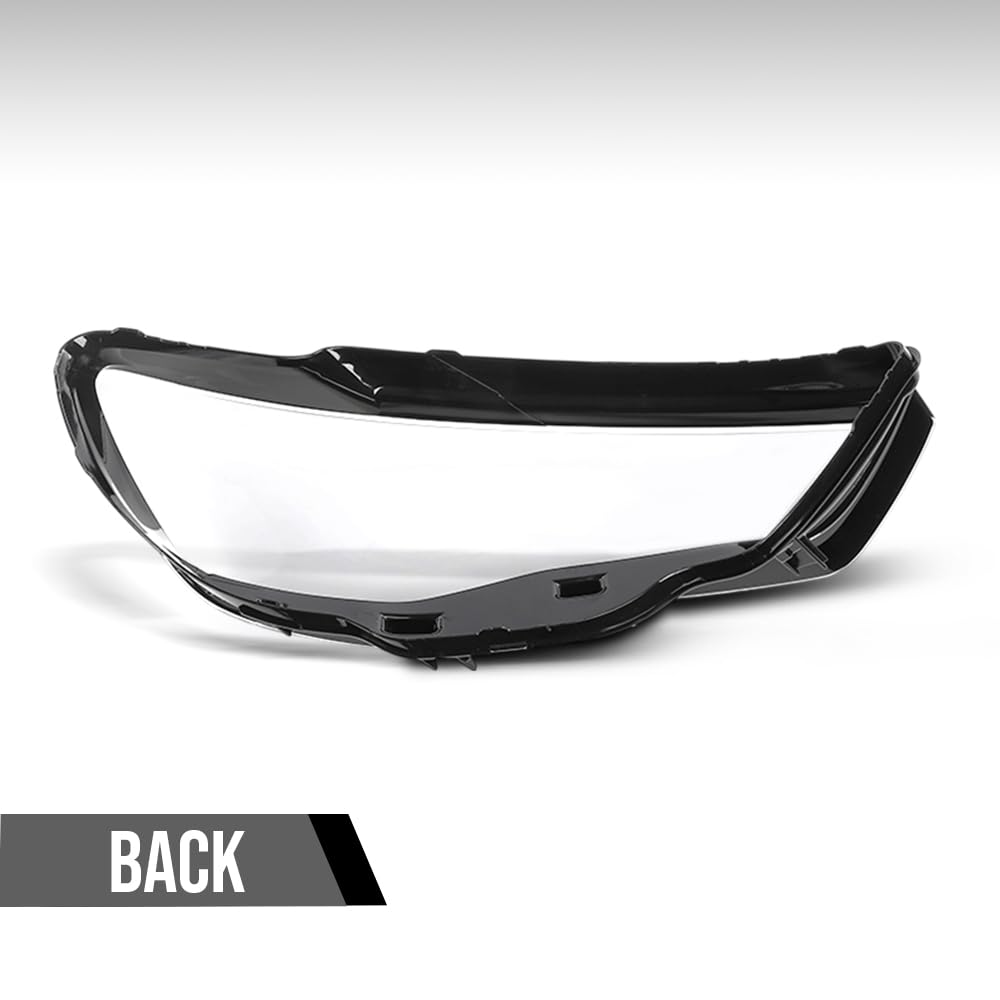 G-PLUS Headlight Lens Cover Compatible with Audi A3 2013-2016 8V0941003 Left Side Front Headlamp Lens Cover Clear