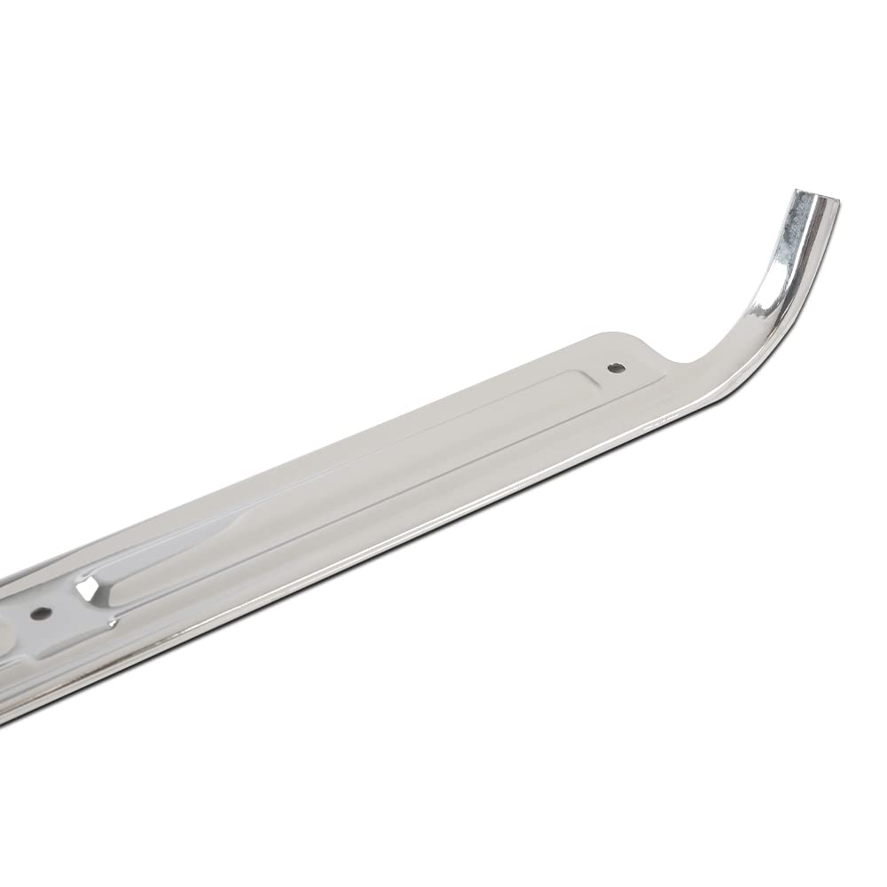 G-PLUS Chrome Door Sill Plates 2pcs Compatible with Chevy GMC Truck C10 C20 1967-1972 Car Door Sill Protector Step Scuff Plate w/Hardware Car Door Sill Steps Covers Scratch Pad