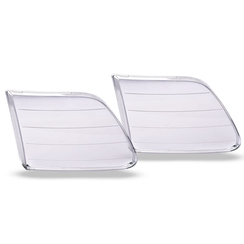 G-PLUS Front Headlight Lens Cover Compatible With 97-04 Ford F150 Expedition, Left & Right Side (Clear Lens)