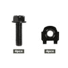 G-PLUS Front Shock Lower a Arm Mounting Bolts & Special U Nuts Hardware 8pcs Black Compatible with 1955-2007 GM