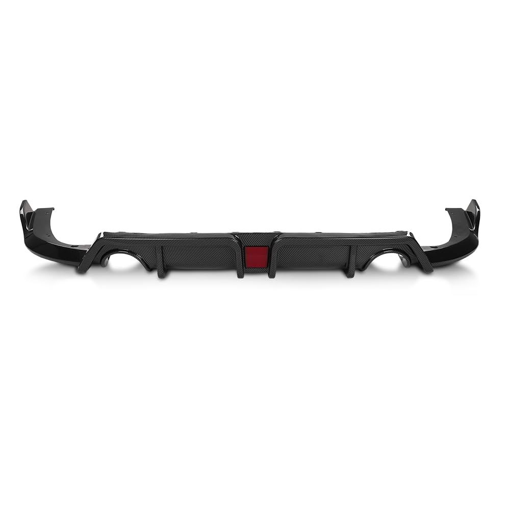 G-PLUS Rear Diffuser Compatible with Honda Civic 2016 2017 2018 2019 2020 2021 Rear Lip Diffuser Body Kit Carbon Fiber Black