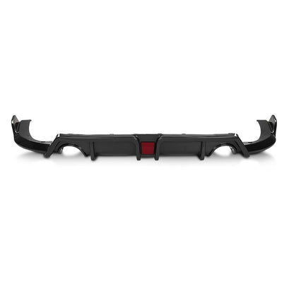 G-PLUS Rear Diffuser Compatible with Honda Civic 2016 2017 2018 2019 2020 2021 Rear Lip Diffuser Body Kit Carbon Fiber Black