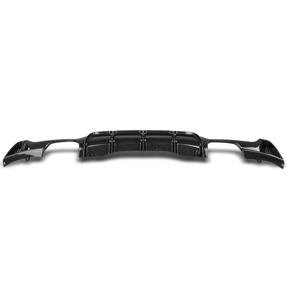 G-PLUS Rear Diffuser Compatible with BMW F32 F33 F36 420i 428i 435i M Sport 2014 2015 2016 2017 2018 2019 2020, Only Fit Model with M Sport Bumper Rear Diffuser Lip Carbon Fiber Black
