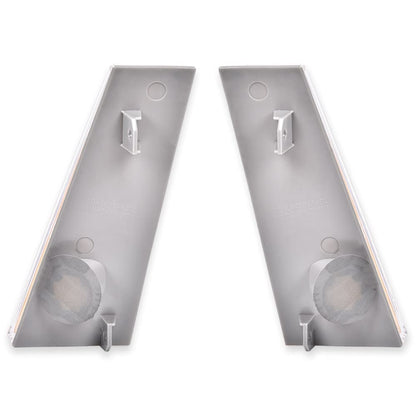 G-PLUS Side Marker Turn Light Lenses Compatible with Chevy Malibu & El Camino 1978-1979 Clear & Amber Lens Gray Housing Side Marker Lamps Cover 913607 913608 5969443 5969445
