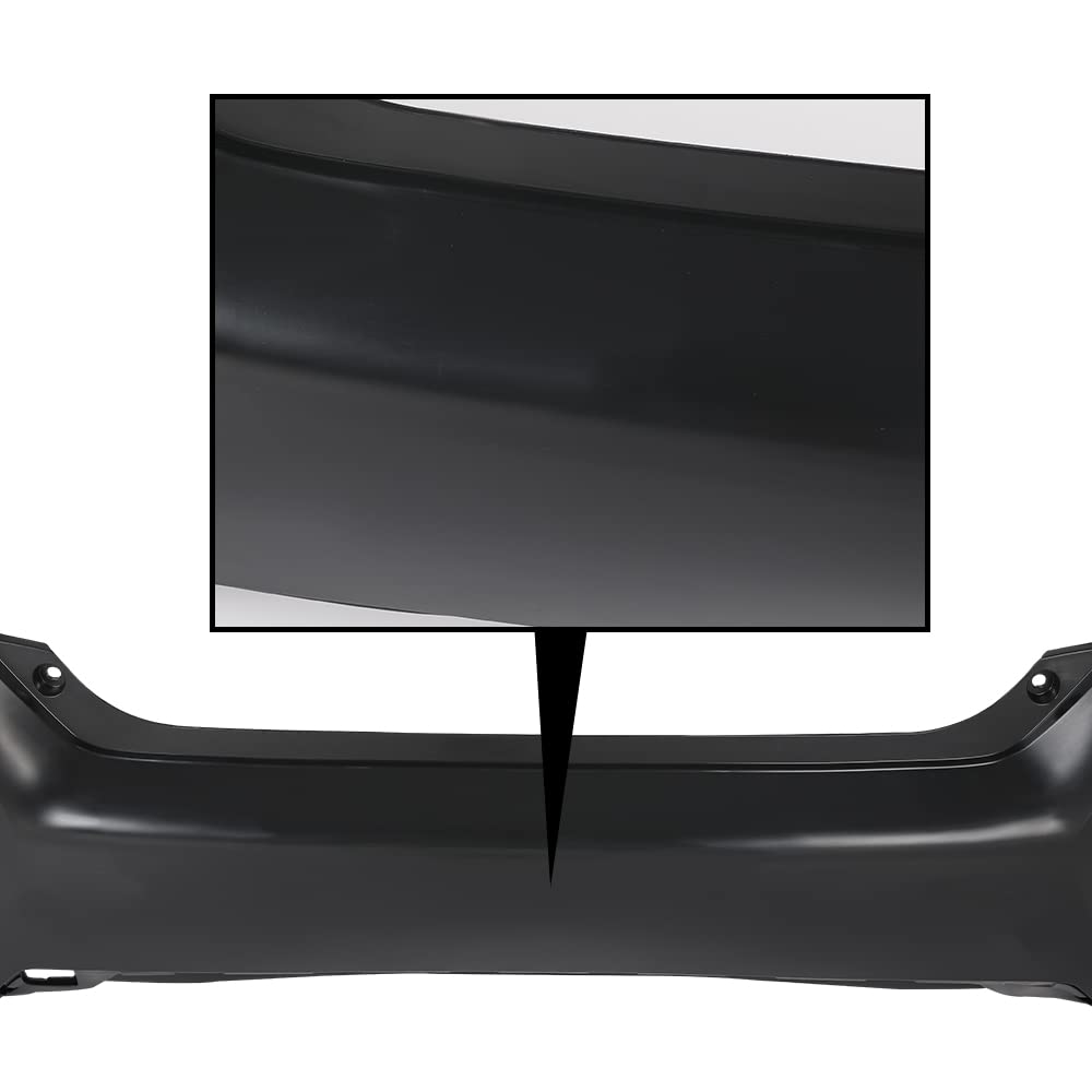 G-PLUS Rear Bumper Cover Compatible with Honda Civic Sedan 2016 2017 2018 2019 2020, 04715TBAA00ZZ, HO1100296, Primed Black
