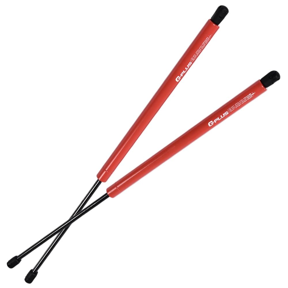 G-PLUS Gas Strut Lid Support Gas Shocks Hood Struts Matt Red 2Pcs