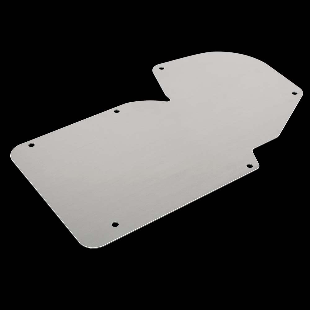 G-PLUS A/C And Heater Delete Panel C3 Compatible with 1968-1982 Corvette Silver