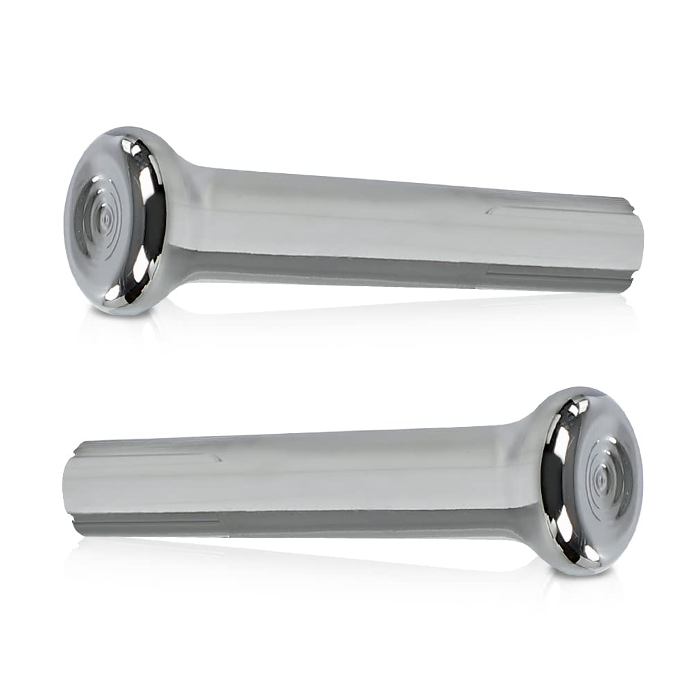 G-PLUS Cars Chrome Door Lock Knobs Pair IN6728Z