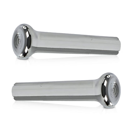 G-PLUS Cars Chrome Door Lock Knobs Pair IN6728Z