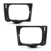 G-PLUS Headlight Door Set with Corner Light Hole Compatible with Chevy S10 Base 1982-1990/Fit GMC S15 Base Jimmy Sierra Grande 1982-1990 15653682 15653681 GM2513127 GM2512127