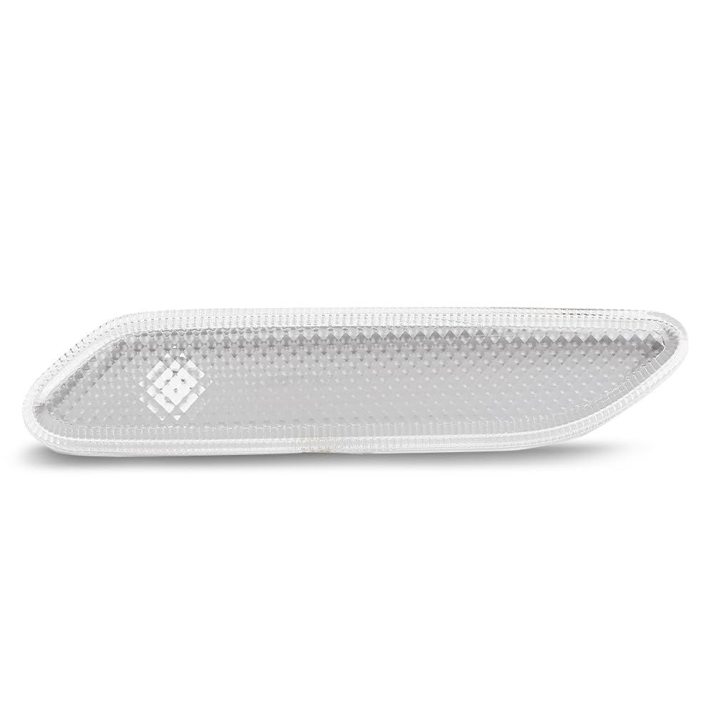 G-PLUS Front Right Turn Signal Light Side Marker Light, Compatible with Mini Cooper R60 Countryman/ R61 Paceman 2011-2016, Passenger Side, White Lens, 63139802570