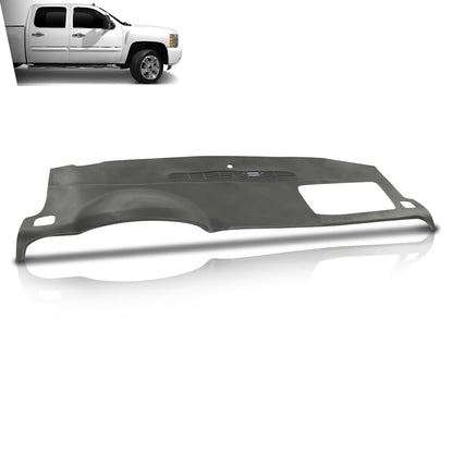 G-PLUS TPE Dash Board Instrument Panel Cover Compatible with Chevy Avalanche/Tahoe/Suburban/Silverado 2007-2014 GMC Yukon/Yukon/Sierra 2007-2014 Fit Models without Dash Speaker & Amp Gray