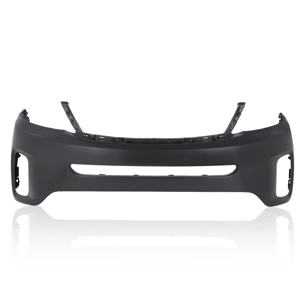 G-PLUS Front Upper Bumper Cover Compatible with Kia Sorento 2014 2015 Black Primered 865111U500 KI1000164 615343702995