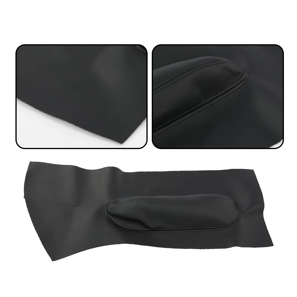 G-PLUS Door Panel Insert Card Leather Cover Compatible with 1998-2010 VW Beetle 2Pcs Black