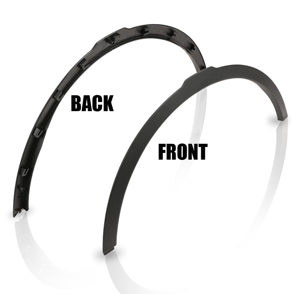 G-PLUS Fender Flares Compatible With 2012-2017 Land Rover Range Rover Evoque, Wheel Fender Arch Molding Trim Black Front Right Side LR027249, LR036052, LR040245, RO1291100, LR044278