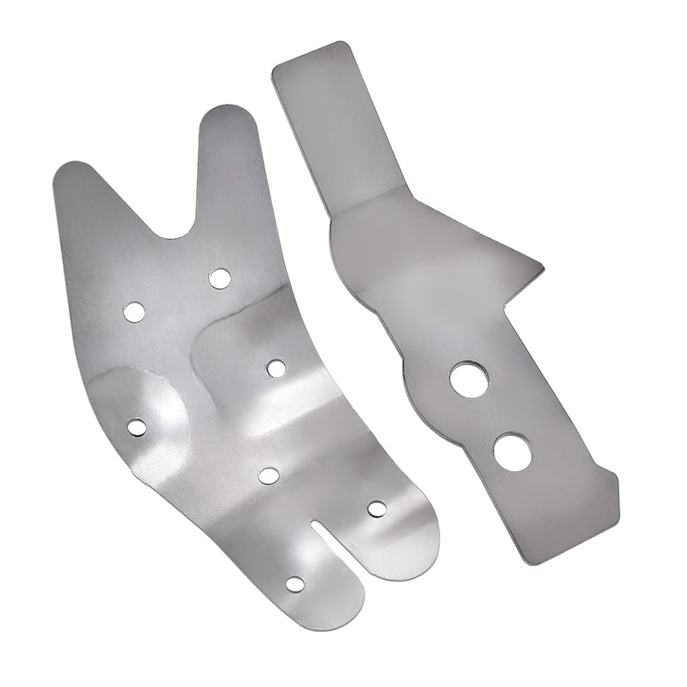 G-PLUS 2 PCS Frame Support Kit Grey, Steering Box Frame Support Bracket Repair, Compatible With 73-87 4WD Chevy/GMC C/K10/K15/K25/K35