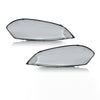 G-PLUS Front Headlight Lenses Cover Compatible with 2006-2016 Chevy Impala Limited,Left & Right Side Replacement Pair (Smoky Lens)