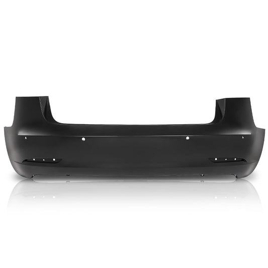 G-PLUS Rear Bumper Cover Compatible with Tesla Model 3 2017 2018 2019 2020 2021 2022 w/Sensor Holes, 1108905S0A, TA1100100, Black