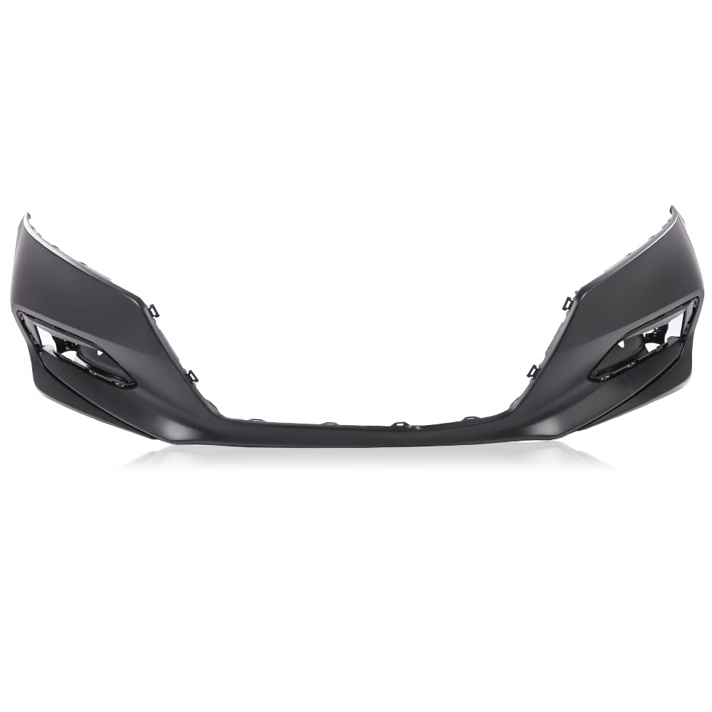 G-PLUS Front Bumper Cover Compatible with Honda Accord Sedan 2018 2019 2020 w/o Sensor Holes, HO1000314, 04711TVAA00ZZ, Primed Black