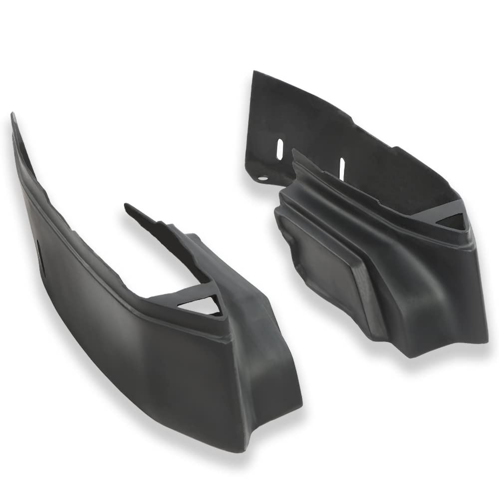 G-PLUS Rear Fiberglass Bumper Fillers Set of 2 Compatible with Cadillac Deville 1980-1992/Fit for Cadillac Fleetwood 1980-1992/Fit Cadillac Brougham 1980-1992 Black