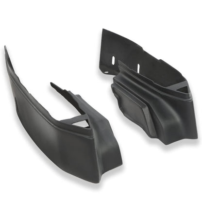 G-PLUS Rear Fiberglass Bumper Fillers Set of 2 Compatible with Cadillac Deville 1980-1992/Fit for Cadillac Fleetwood 1980-1992/Fit Cadillac Brougham 1980-1992 Black