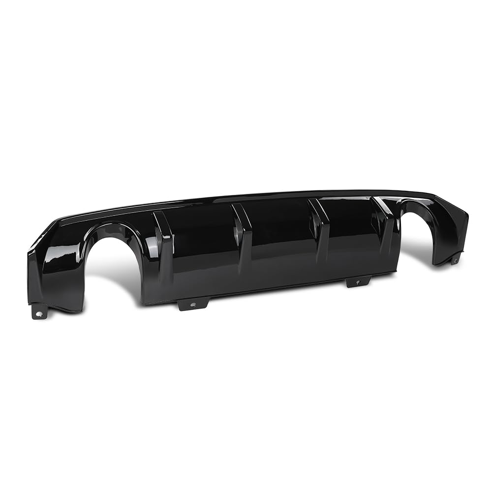 G-PLUS Rear Bumper Lip Diffuser Splitter Spoiler Compatible with Honda Civic Sedan 4 Door 2016 2017 2018 2019 2020 2021 (Not Fit Si and Sport Model) Glossy Black