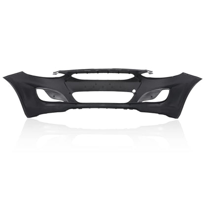 G-PLUS Front Bumper Cover Compatible with Hyundai Accent Sedan/Hatchback 2014 2015 2016 2017, HY1000201 865111R010, Black Primered
